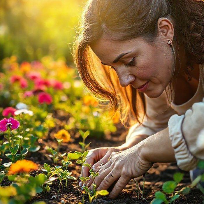 Imagem sobre a terra preparada para um novo plantio