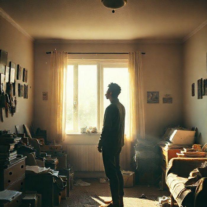 Imagem representativa da coragem de encarar o vazio